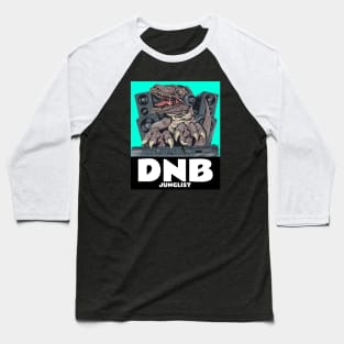 DNB - Junglist T.Rex Dj (blue) Baseball T-Shirt